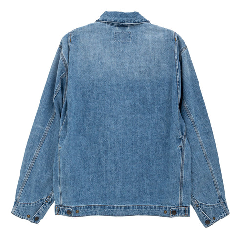 Carhartt Wip OG Detroit Jacket Blue Burst Washed I034870 4068584153129 Back Degli Uberti